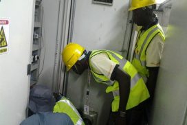 Team Geserve at Nigerian Bottling Company, Ikeja for Earthing Audit